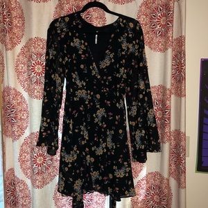 Free People Long Sleeve Floral Dress